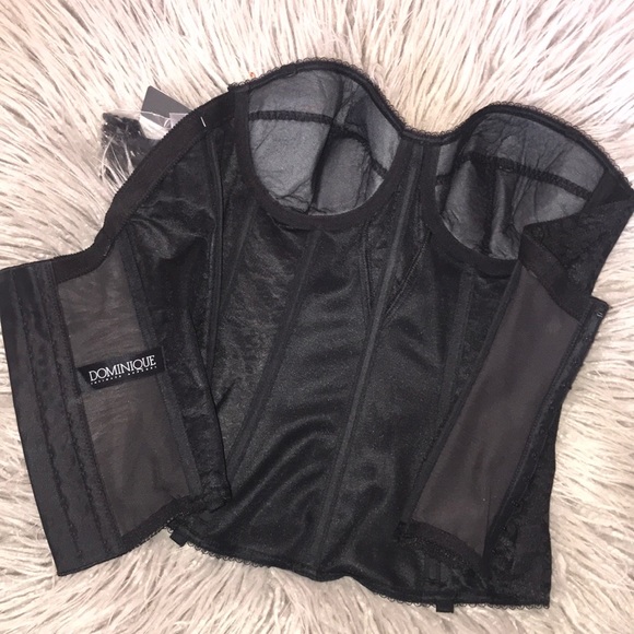 Dominique Colette Lace Corset Black Longline - Picture 3 of 4